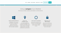 Desktop Screenshot of bluedental.com.br