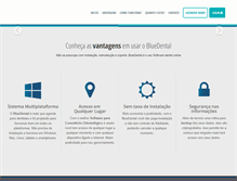 Tablet Screenshot of bluedental.com.br